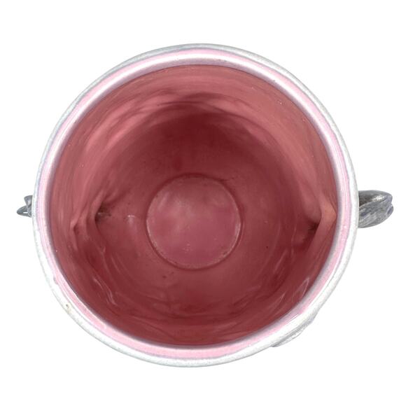 Vintage Red Wing Pottery 1162 Ivy Vase 9" Blue Round Art Flower Decorative - Picture 5 of 8